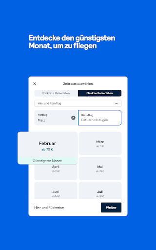 Skyscanner Flüge Hotels Autos Screenshot