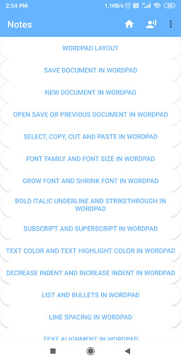 Captura de pantalla de WordPad - Easy To Learn