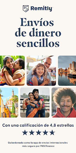 Captura de pantalla de Envía dinero con Remitly
