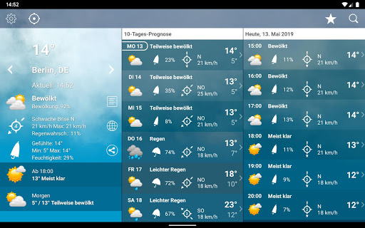Wetter Deutschland XL PRO Screenshot