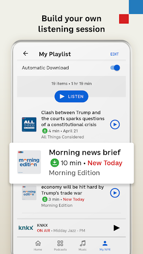 Captura de pantalla de NPR: National & Local News