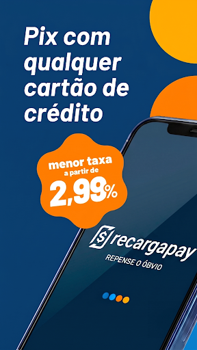 Captura de pantalla de RecargaPay: Pix Cartão e Conta