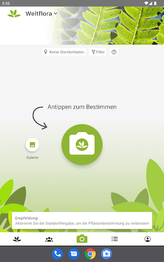 Pl@ntNet Pflanzenbestimmung Screenshot