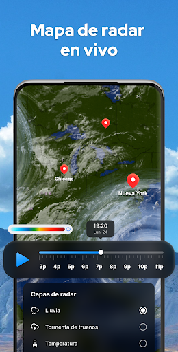 Captura de pantalla de Previsión del tiempo con radar