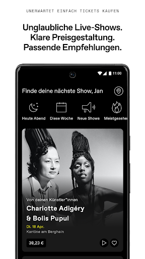 DICE: Live-Veranstaltungen Screenshot