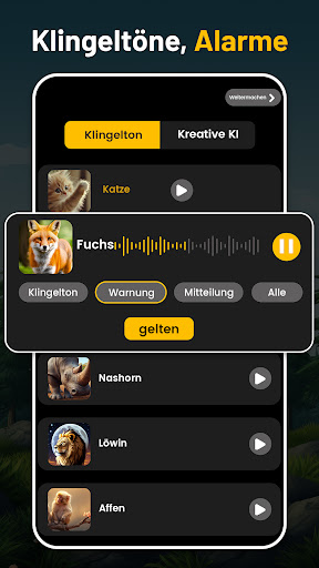 Tierklingeltöne Screenshot