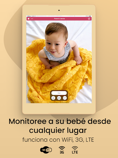 Captura de pantalla de Monitor de Bebé Saby. 3G video