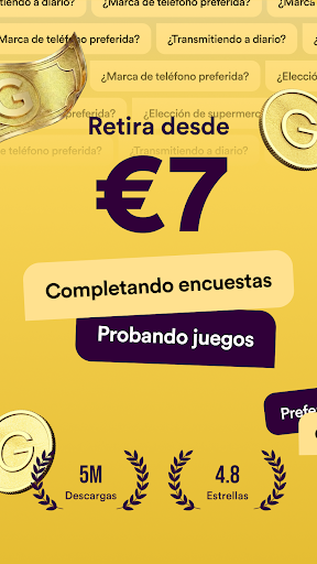 Captura de pantalla de Golden Surveys - Recompensas