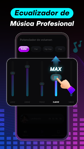 Captura de pantalla de Aumentar Volumen - Ecualizador