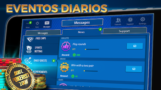 Captura de pantalla de Póquer Texas Hold'em: Pokerist