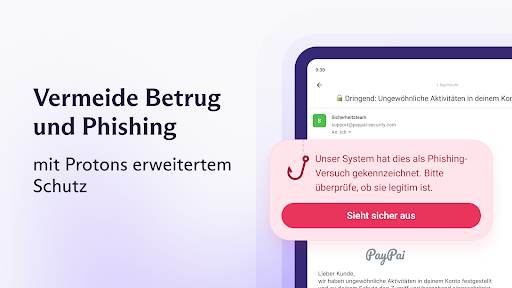 Proton Mail: sichere E-Mails Screenshot