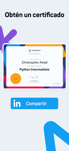 Captura de pantalla de Sololearn: Learn to code