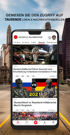 Aktuelle Nachrichten Screenshot
