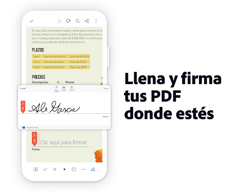 Captura de pantalla de Adobe Acrobat Reader para PDF