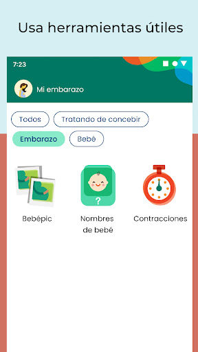 Captura de pantalla de Mi embarazo y bebé