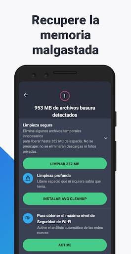 Captura de pantalla de AVG Antivirus y Seguridad