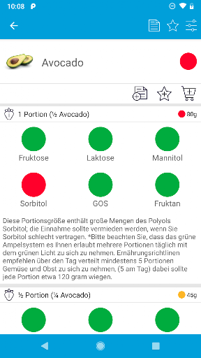 Monash University FODMAP diet Screenshot