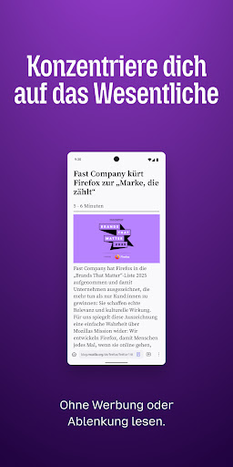Firefox: Privater Browser Screenshot