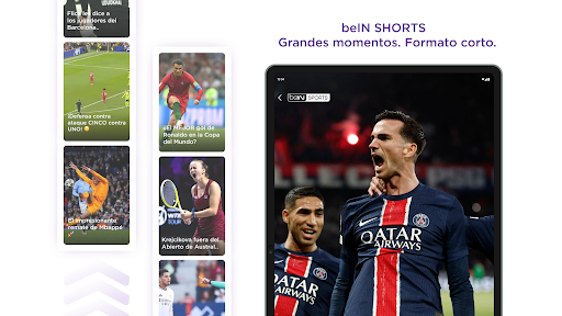 Captura de pantalla de beIN SPORTS