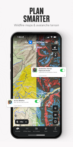 Captura de pantalla de onX Backcountry Trail Maps GPS