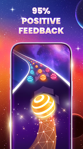 Captura de pantalla de Dancing Road Color Balls Match