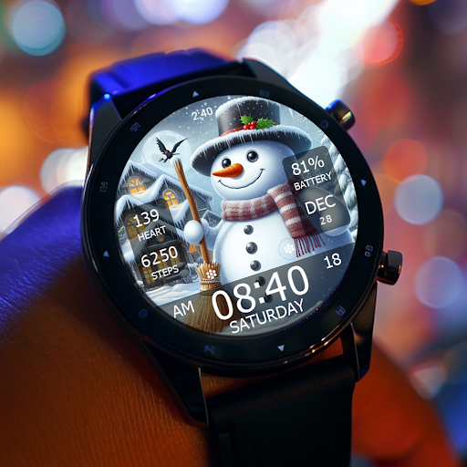 Captura de pantalla de Key WF55 Snowman Watch Face