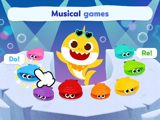 Captura de pantalla de Pinkfong Tiburón Bebé: Juegos