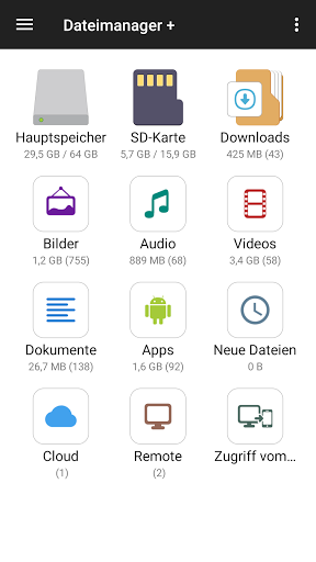 Dateimanager Screenshot