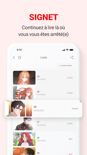 Captura de pantalla de LEZHIN FR