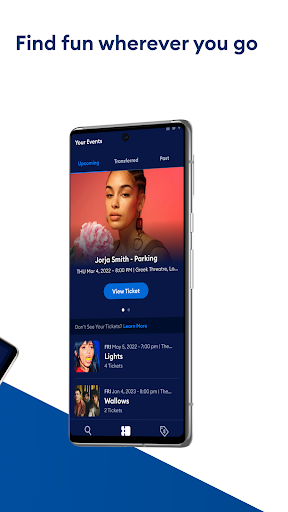 Captura de pantalla de AXS Tickets