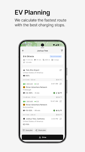 A Better Routeplanner (ABRP) screenshot