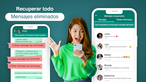 Captura de pantalla de Recuperar mensajes eliminados