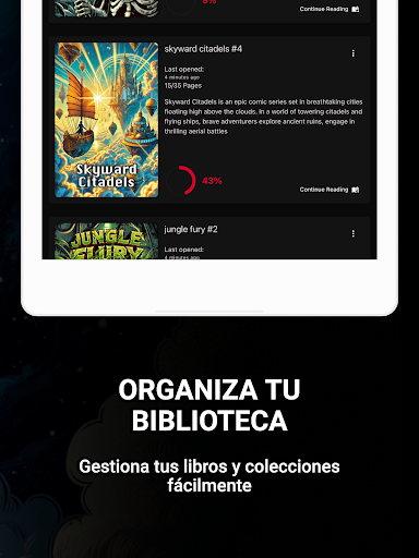 Captura de pantalla de Lector de Cómics CBR, CBZ, PDF