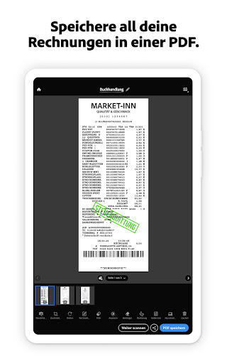 Adobe Scan KI-PDF Scanner, OCR Screenshot