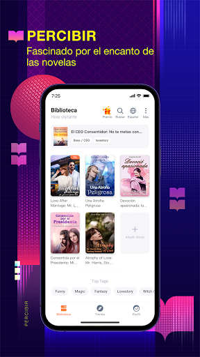 Captura de pantalla de Webfic - Fantástica lectura