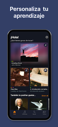 Captura de pantalla de flowkey: Aprende piano