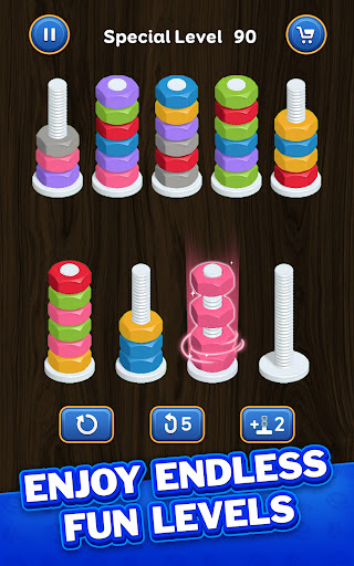 Nut Sort Puzzle - Color Sort screenshot
