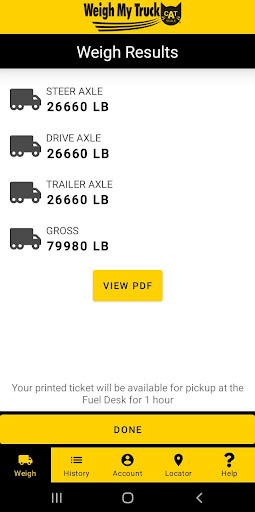 Captura de pantalla de Weigh My Truck