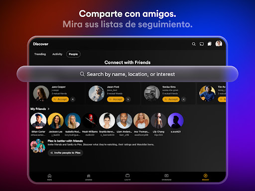 Captura de pantalla de Plex: TV en vivo, pelis y más