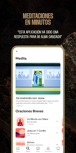 Captura de pantalla de Hallow: Meditación católica