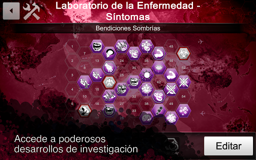 Captura de pantalla de Plague Inc Editor de Escenario