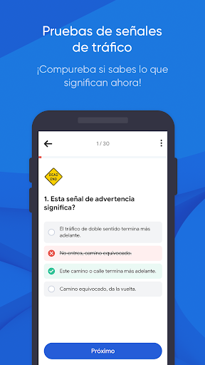 Captura de pantalla de DMV Prueba de Práctica 2026