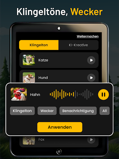 Tierklingeltöne Screenshot