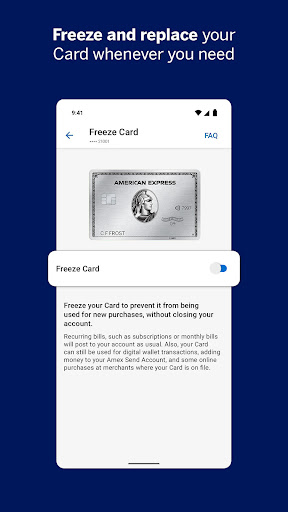Captura de pantalla de Amex