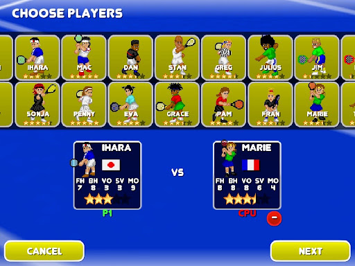Captura de pantalla de Tennis Champs Returns