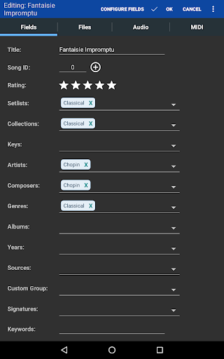 MobileSheets screenshot