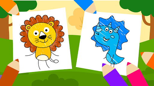 Captura de pantalla de Hojas y libros para colorear