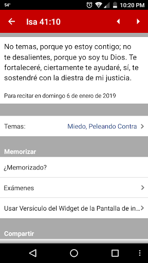 Captura de pantalla de Versículos Espada