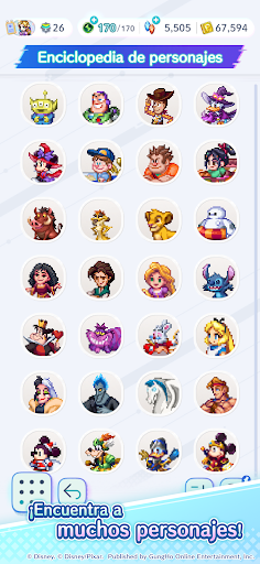 Captura de pantalla de Disney Pixel RPG
