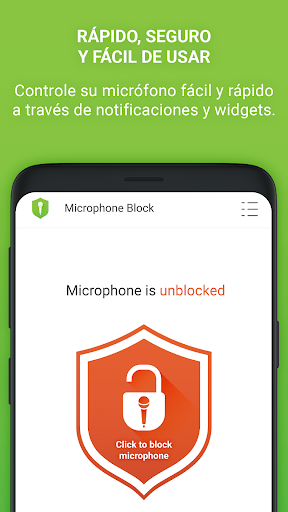Captura de pantalla de Bloqueador Microfono: Anti Spy